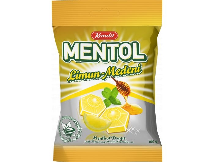 Kandit Menthol candies hard lemon-honey 100 g