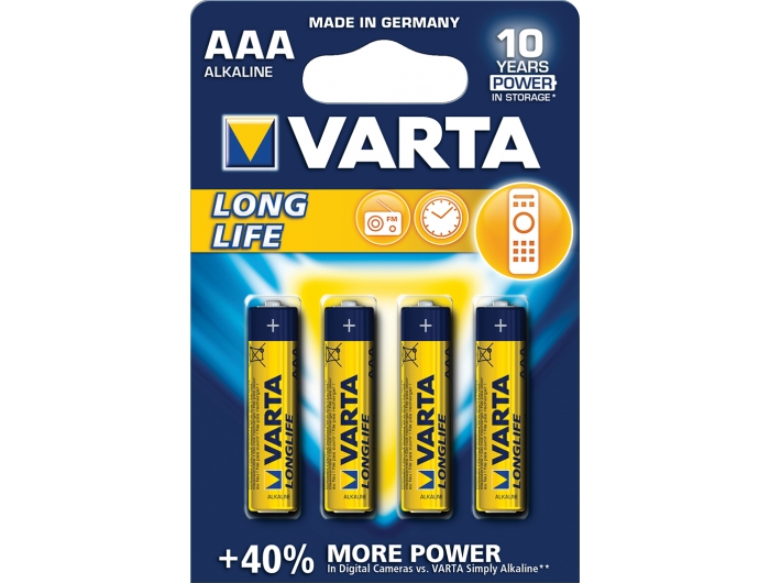 Varta baterija AAA LR03 1,5V 4 kom