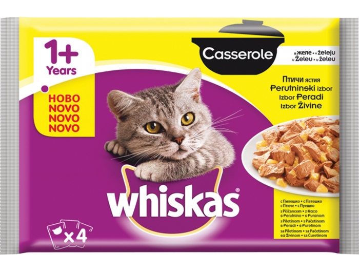 Whiskas hrana za mačke 4*85 g
