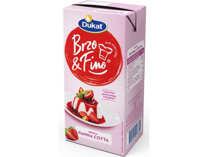 Dukat Brzo & Fino Cream Panna cotta 1 L