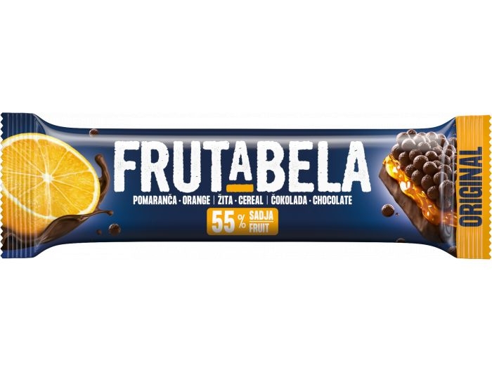 Fructal Frutabela cereal bar with orange and chocolate topping 25 g