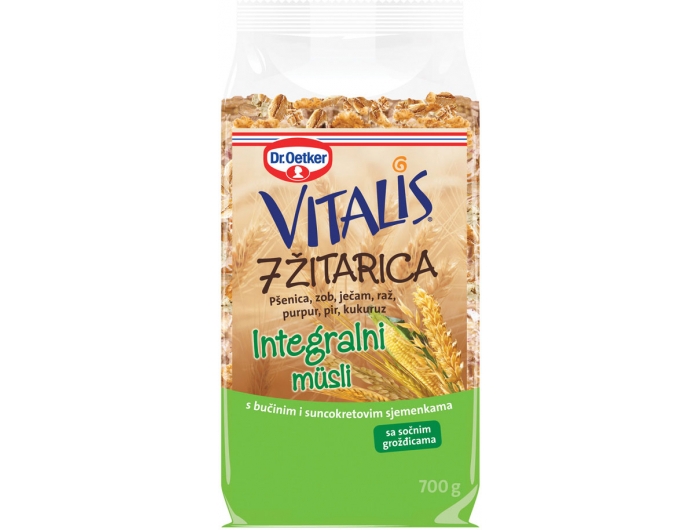 Dr.Oetker Vitalis sedam vrsta žitarica integralni muesli