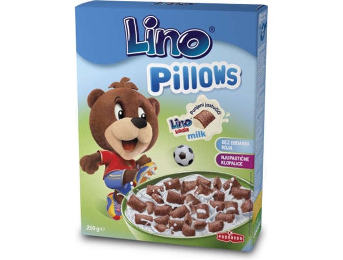 Podravka Lino cereal flakes filled with milk cream 250 g