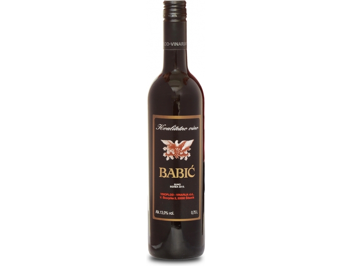 Vinoplod Babić Kvalitetno crno vino 0,75 L