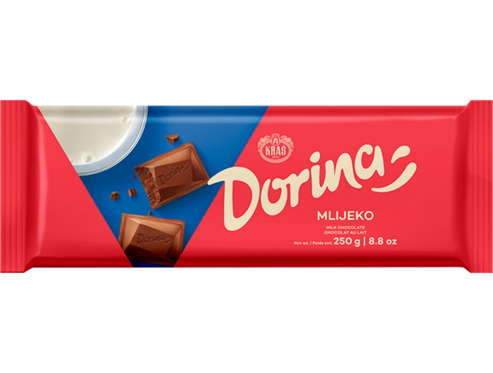 Kraš Dora mléčná čokoláda 250g