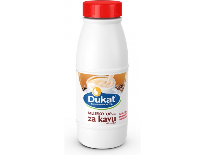 Dukat-Milch für Kaffee 3,8 % m.m. 0,5 l