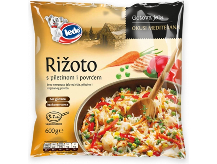 Ledo risotto with chicken and vegetables 600 g