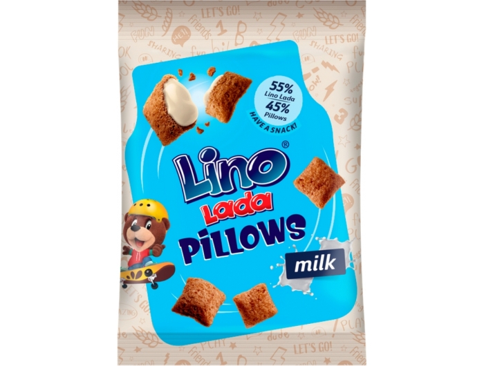 Podravka Lino Lada Pillows Žitni jastučići Milk 80 g