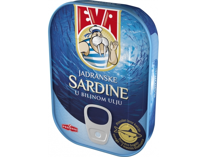 Podravka Eva sardine u biljnom ulju 115 g