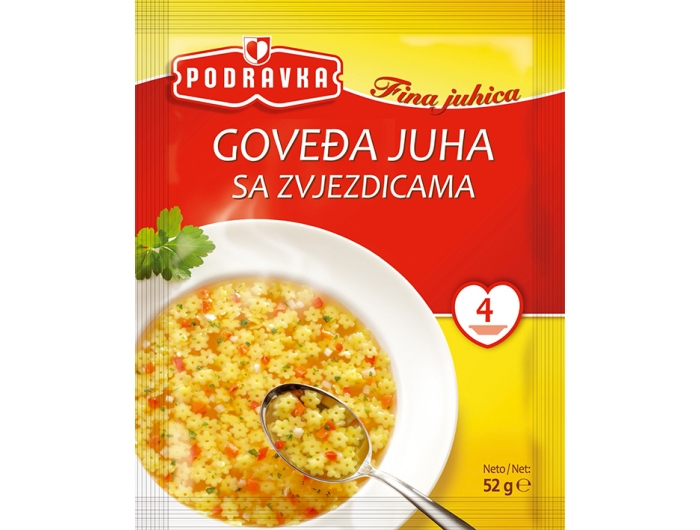 Podravka Beef soup with stars 52 g