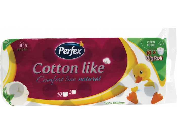 Perfex Cotton like toilet paper, 10 pcs
