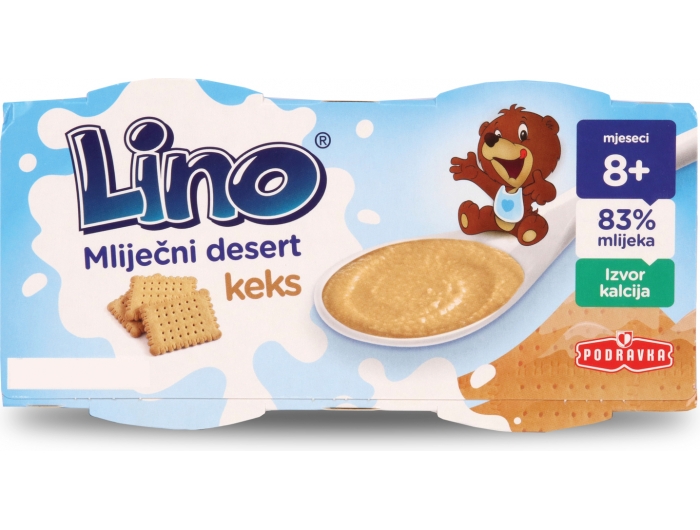 Podravka Lino Milk dessert biscuit 2x100 g