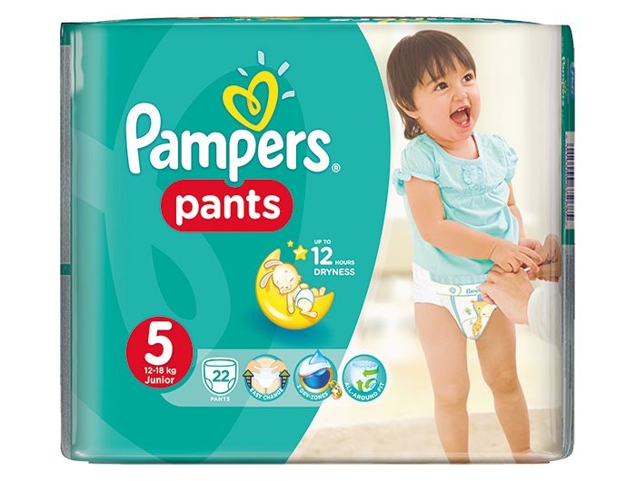 Baby diapers, 1 pack, 22 pcs, Pampers pants