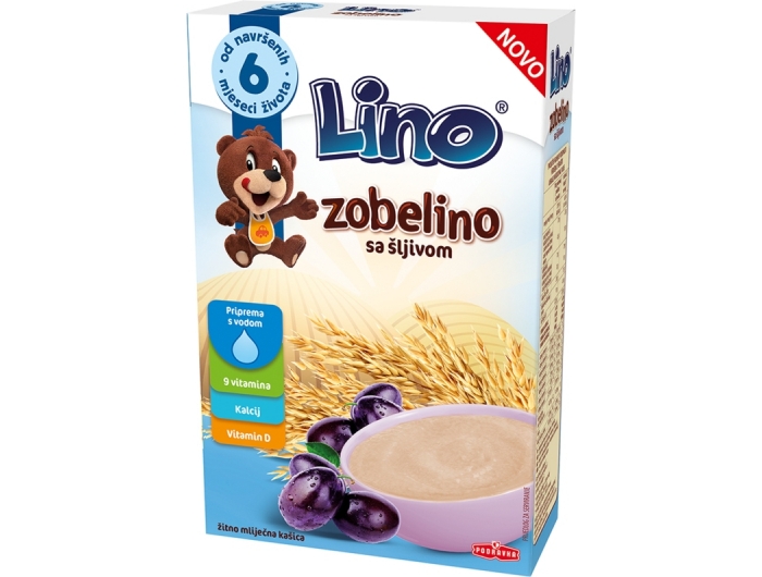 Podravka Lino Žitno mliječna kašica Zobelino sa šljivom 200 g