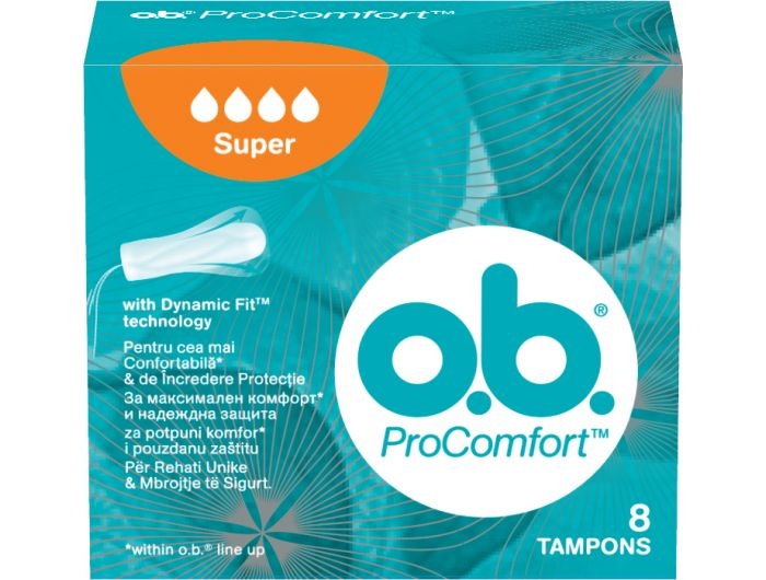 O.b. Comfort Super tampon 8 pcs