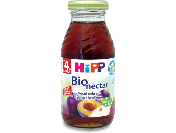 Hipp BIO nektar šljiva s kruškom 200 ml