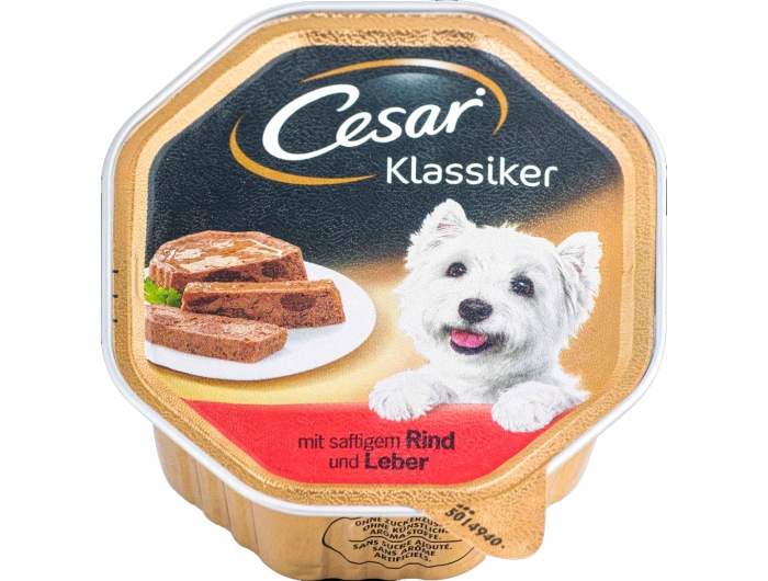 Cesar dog food beef and liver 150 g