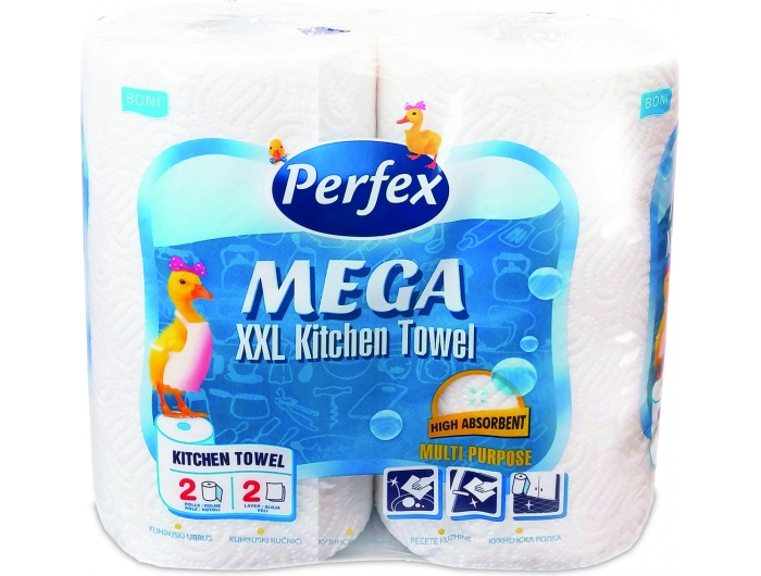Perfex paper towel two-layer Mega 2 rolls