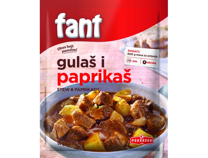 Podravka Fant goulash and paprika mixture 65 g