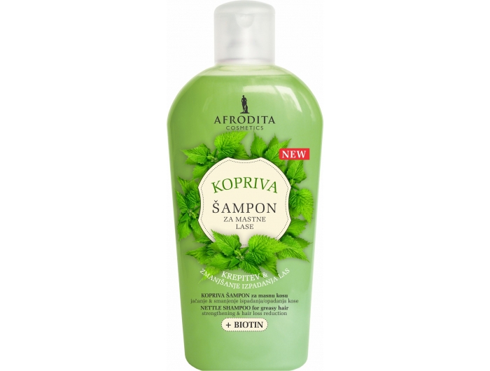 Afrodita šampon za masnu kosu, Kopriva & Biotin 1 L