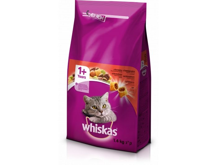 Whiskas Hrana za mačke govedina 1,4 kg
