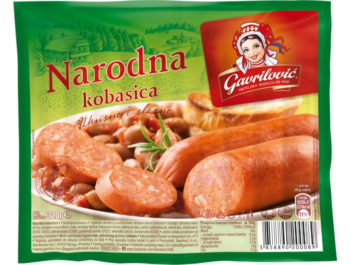 Gavrilović National sausage 320 g