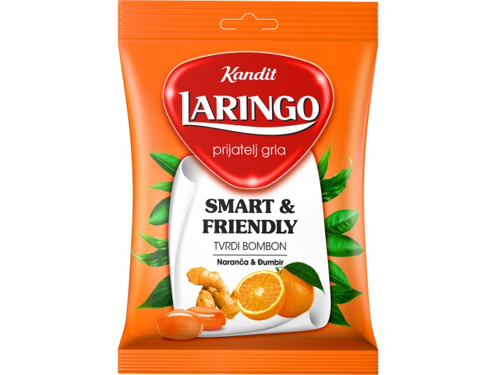 Kandit Laringo Bomboni naranča i đumbir 80 g