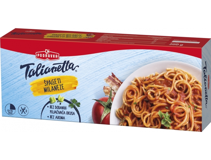 Podravka Talianetta špageti Milaneze 200 g
