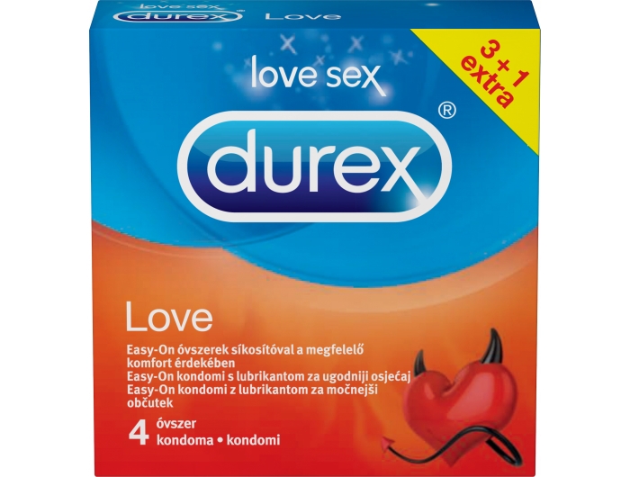 Durex prezervativi love 1 pak 4 kom