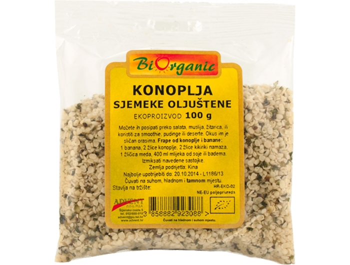 BioOrganic BIO sjemenke konoplje 100 g