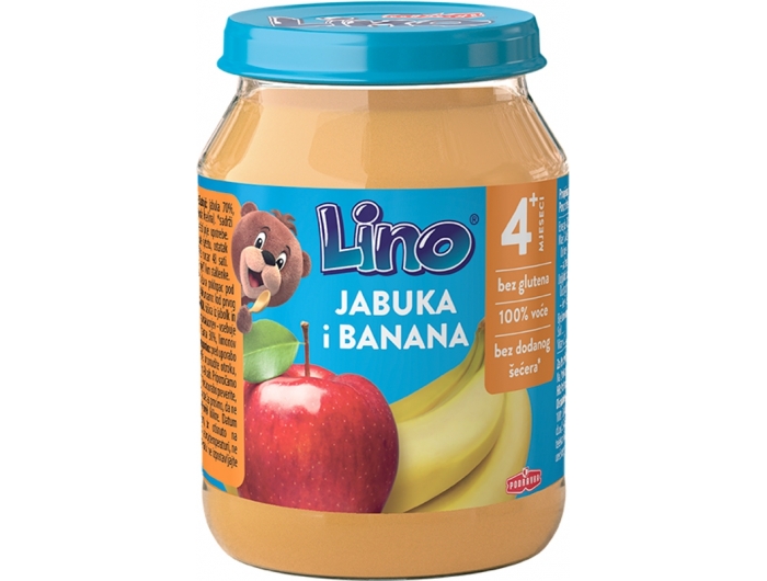 Podravka Lino Dječja kašica jabuka i banana 190 g