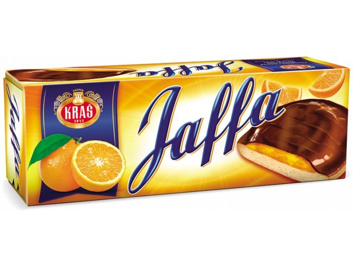 Kraš Jaffa biscuit with orange jelly and chocolate topping 125 g