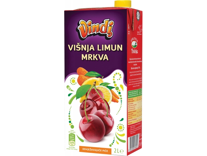 Vindija Vindi Saft Kirsche/Zitrone/Karotte 2 L
