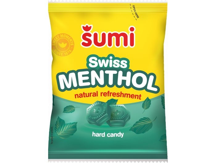 Šumi Švicarski mentol bomboni 100 g
