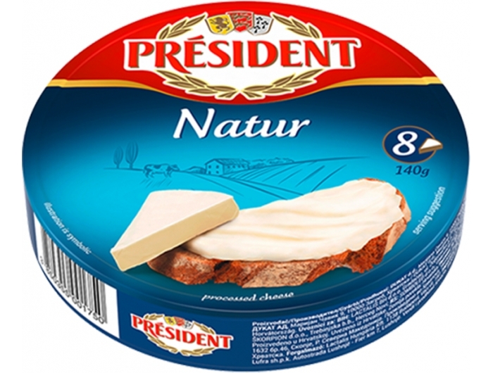 President Topljeni sir Natur 140 g