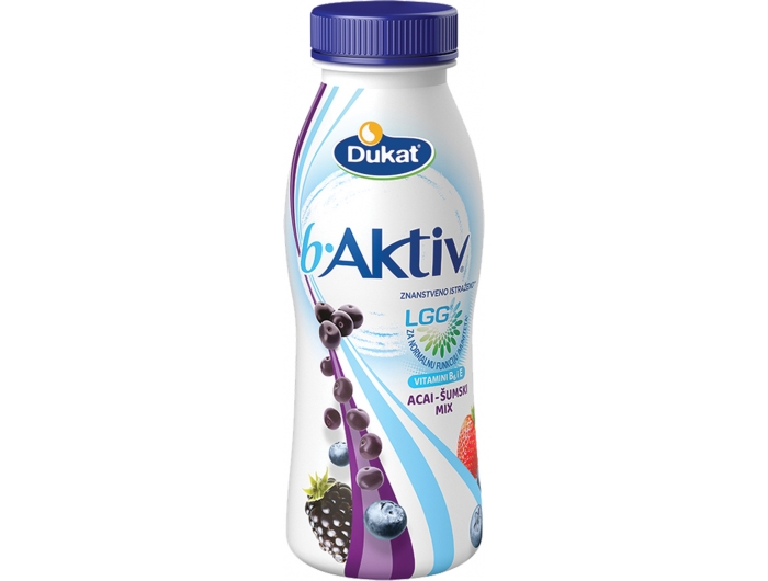 Dukat b. Aktivní ovocný jogurt acai - lesní směs 330 g