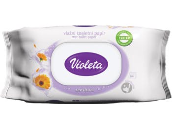 Violet moist toilet paper with marigold extract 60 pcs