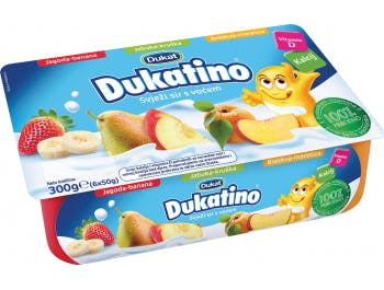 Dukat Dukatino fresh cheese with fruit 6 x 50 g