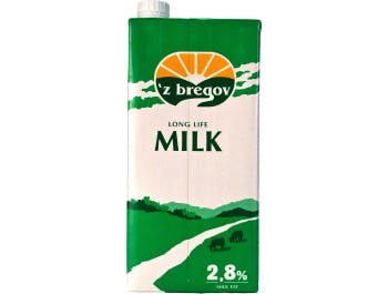 Vindija 'z bregov permanent milk 2.8% m.m. with plug 2 L
