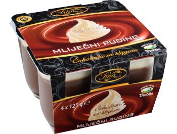 Vindija milk pudding chocolate with whipped cream 1 pack 4x125 g
