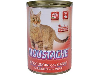 Mustache cat food meat 415 g