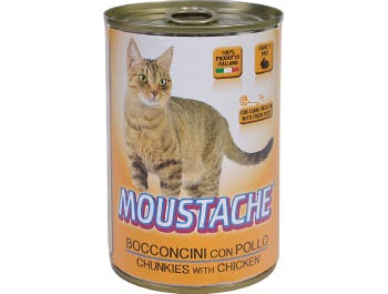 Moustache cibo per gatti pollo 415 g