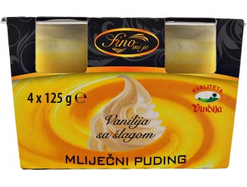 Vindija Vanille-Milchpudding mit Schlagsahne 1 Packung 4x125 g