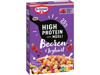 Dr. Oetker High Protein Muesli Bobičasto voće i jogurt 400 g