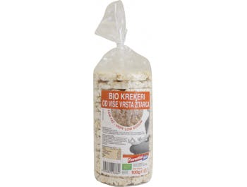 Fiorentini Bio Krakersy z kilkoma rodzajami płatków zbożowych 100 g