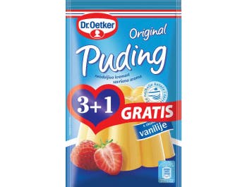 DR. Oetker Pudding Vanille 1 Packung. 4x38 g 3+1 gratis