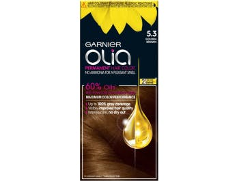 Barva na vlasy Garnier Olia – 5,3 Golden Brown 1 ks