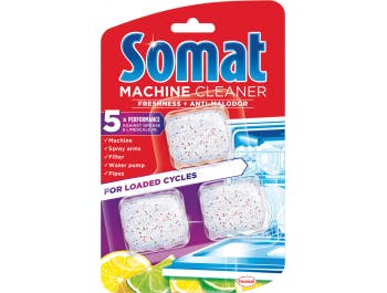 Pastiglie Somat per la pulizia della lavastoviglie 3 pz