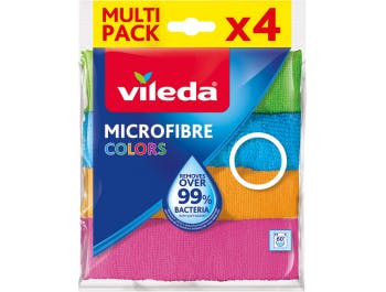Vileda Microfibre Colors Multipurpose cloth 4 pcs