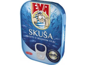 Podravka Eva mackerel fillets in vegetable oil 115 g drained weight 81 g